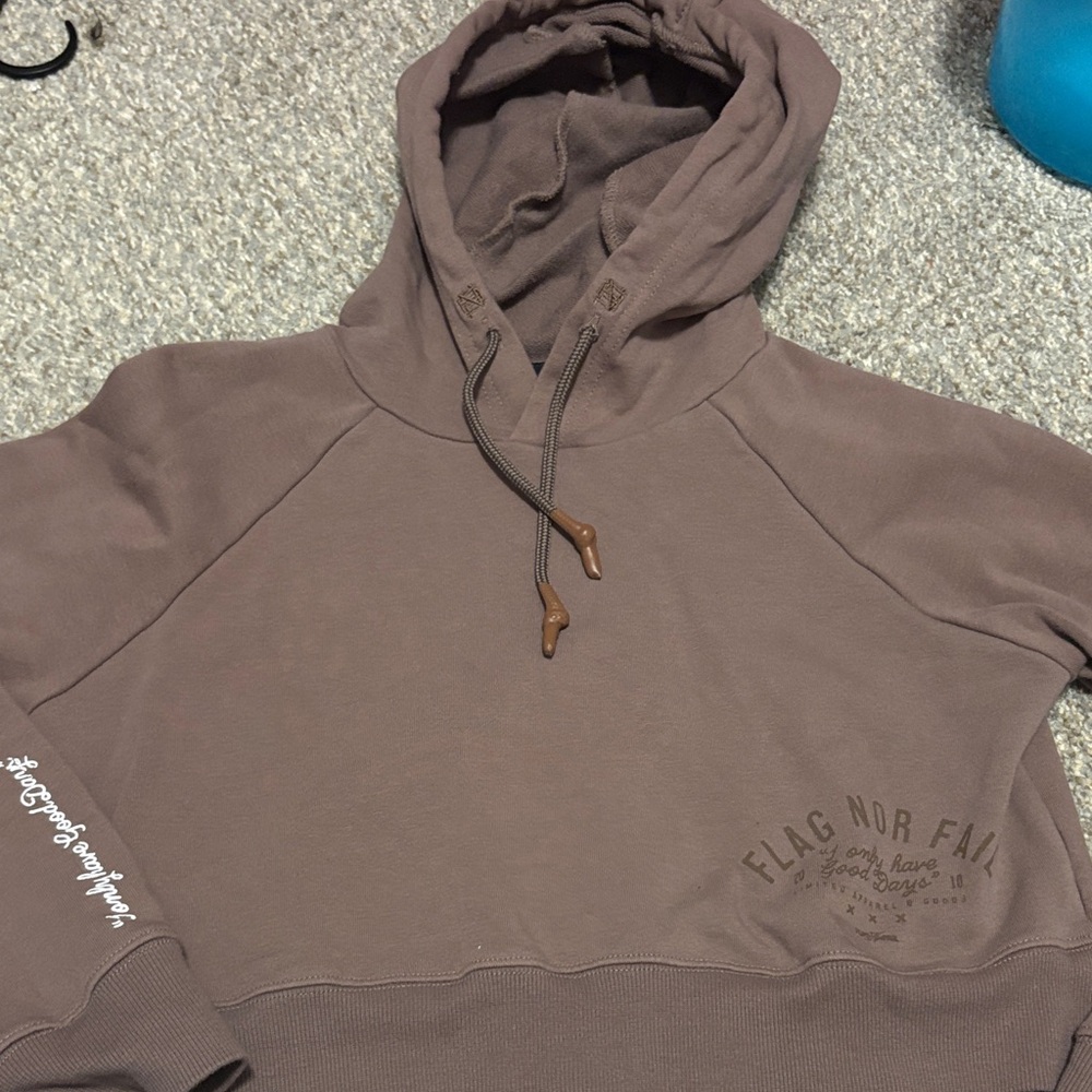 Flag Nor Fail Chocolate Brown Hoodie